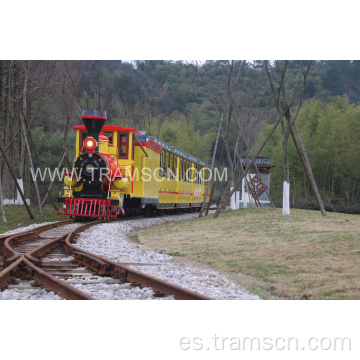 Tren de la pista de atracciones de nuevo y de alta calidad.